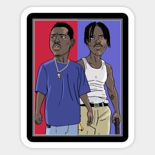 Caine And O Dogg Sticker